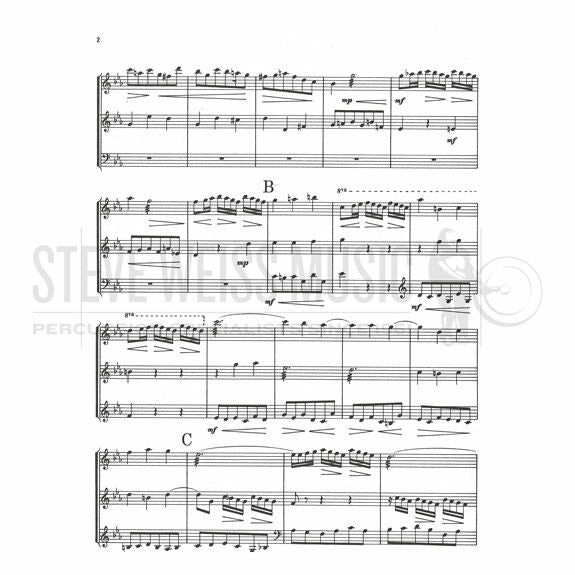 Bach-Three Fugues-Delecluse-2X(2M)/M