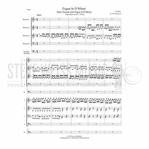 Bach-Toccata & Fugue in D Minor arr. Moore/Beery-4-5 mall inst