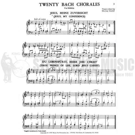 Bach-Twenty Bach Chorales-Houllif-M