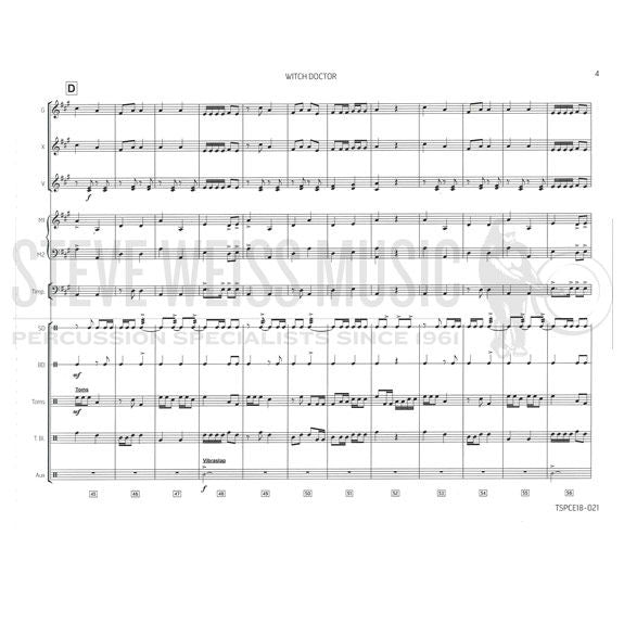 Bagdasarian-Witch Doctor arr. Keown (SP)-opt. B/V/X/2M/4T /P