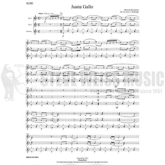 Baldridge-Songs of the Mexican Revolution (SP)-M (3 players)