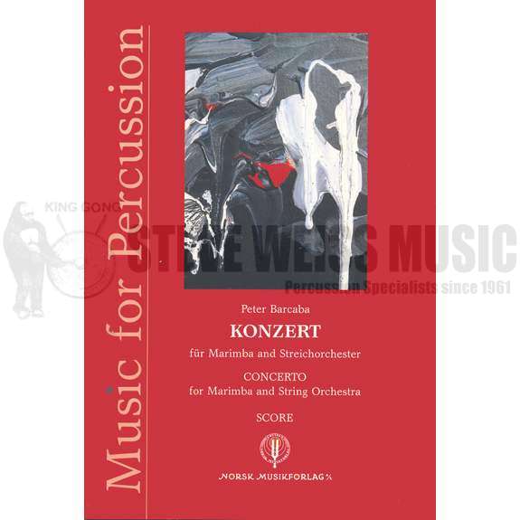 Barcaba-Concerto for Marimba (Full score)-M/String Orch.