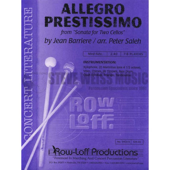Barriere-Allegro Prestissimo V/C/X/2M/4T/P SP