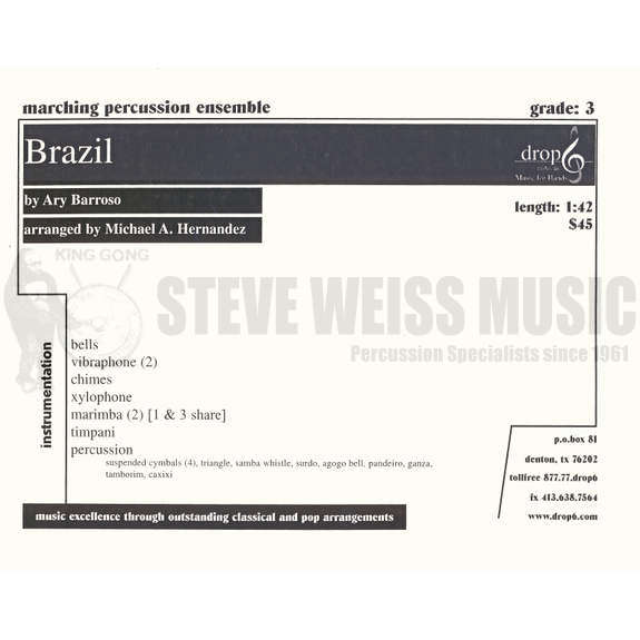 Barroso-Brazil (arr. Hernandez) (SP)-B/2V/C/X/2M/4T/P