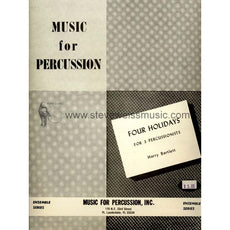 Bartlett-Four Holidays for Three Percussionists (S-n3)-P/2T/B/X/