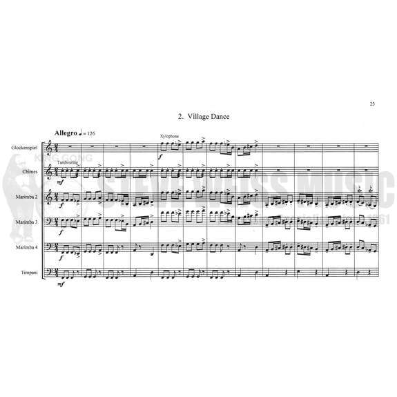Bartok-Two Pictures, Op. 10 arr. Martin (SP)-2B/2V/C/Cro. /X/4M/5T/P