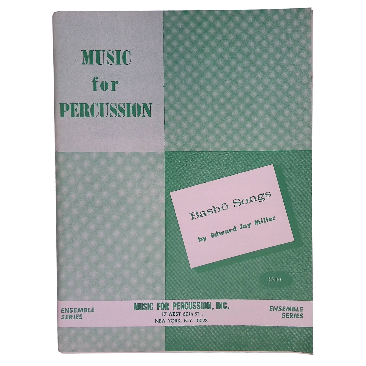 Basho Songs by Edward Jay Miller cover page