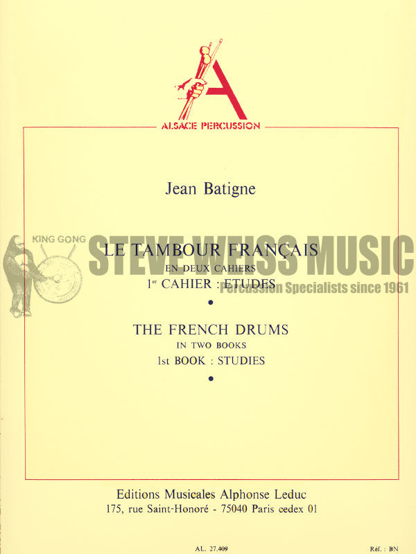 Batigne-The French Drums (Bk 1)