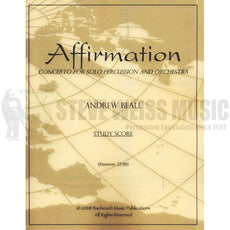 Beall-Affirmation (Study score w/solo part)-Solo M/P/Orch