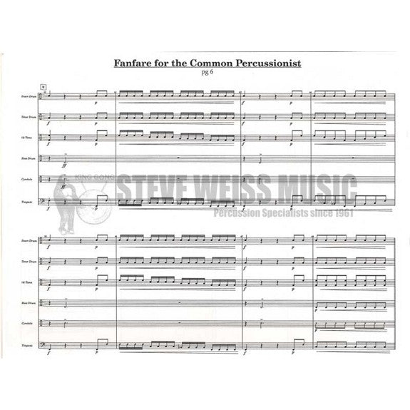 Beck-Fanfare for the Common Percussionist (SP)-4T/P