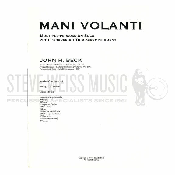Beck-Mani Volanti (SP)-Solo hand drums/V/M/4T/P