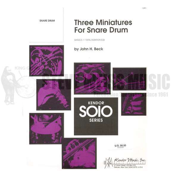 Beck-Three Miniatures for Snare Drum