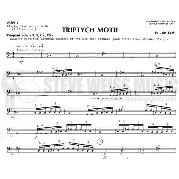 Beck-Triptych Motif-4T