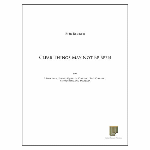 Becker-Clear Things May Not Be Seen (SP)-V/M/2VN/VA/VC/CL/BCL/2SSVX