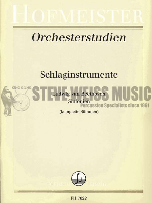 Beethoven/Keune-Symphonies (Percussion & Timpani parts)