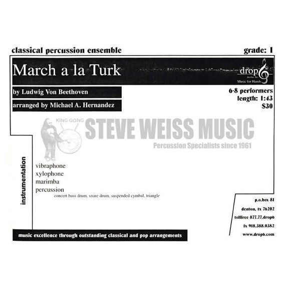 Beethoven-March a la Turk arr. Hernandez (SP)-V/X/M/P