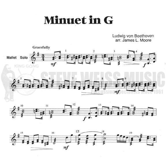 Beethoven-Minuet in G-Mall. inst.