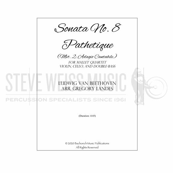 Beethoven-Sonata No. 8 Pathetique Mvt. 2 arr. Landes (SP)-B/V/M/VN/VC/CB