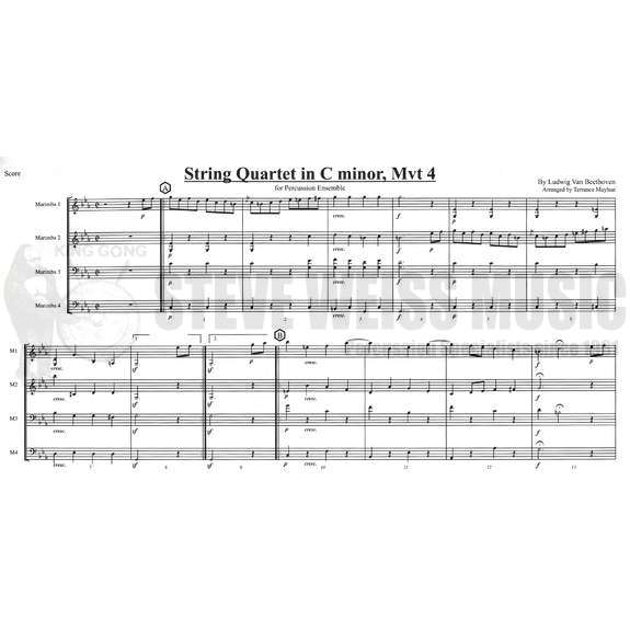 Beethoven-String Quartet in c minor, Mvt. 4 arr. Mayhue (SP)-4M