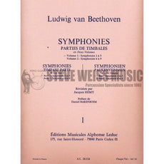 Beethoven-Symphonies 1-5-Timpani Parts (Rev. Remy)