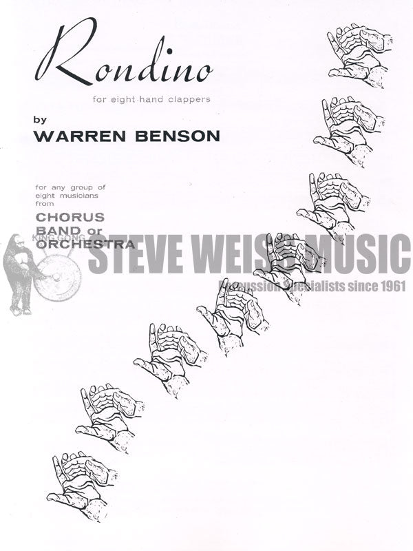 Benson-Rondino for 8 Hand Clappers (4S)-Non-Inst.