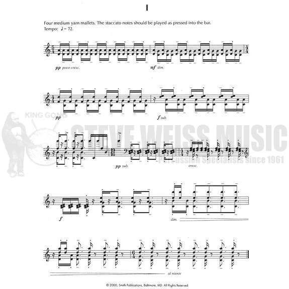 Bergamo-Five Short Pieces for Marimba-M