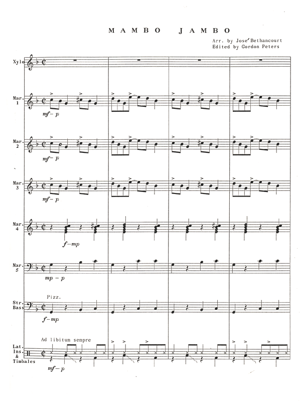 Bethancourt-Mambo Jambo(SP)-(arr.G.Peters) OS