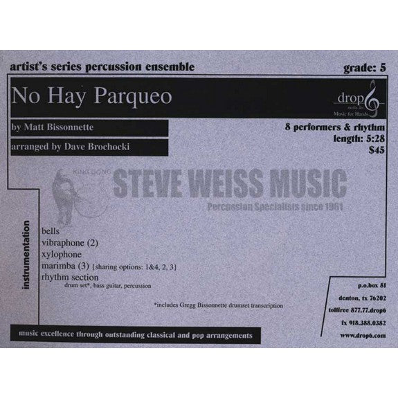 Bissonnette-No Hay Parqueo arr. Brochocki (SP)-B/2V/X/3M/P/BG
