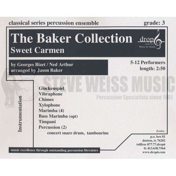 Bizet/Arthur-Sweet Carmen arr. Baker (SP)-B/V/C/X/4M/opt. BM/4T/P