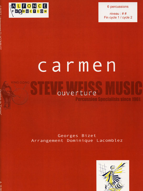 Bizet-Overture from Carmen arr. Lacomblez (SP)-V/X/M/2T/
