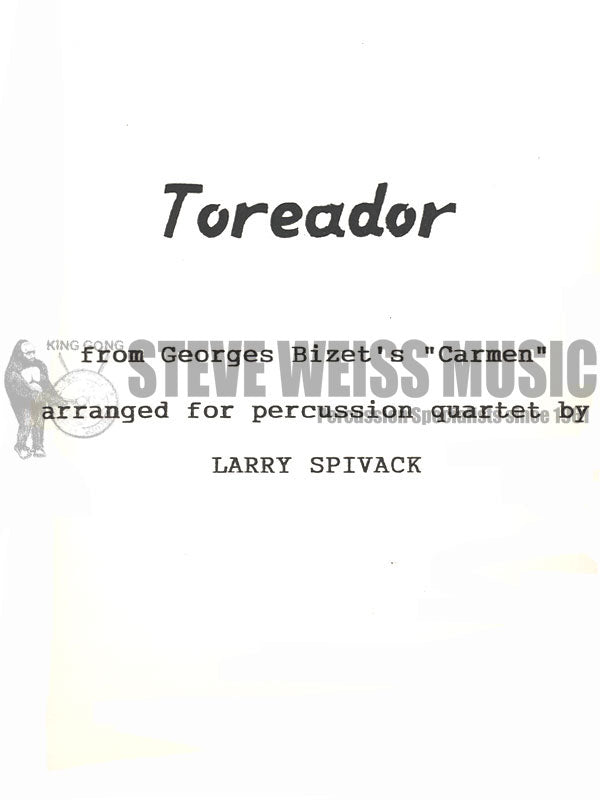 Bizet-Toreador-Spivack-P/B/X/T
