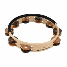 Black Swamp 10" Session Plus Headless Tambourine - Double Row, Chromium 25/Phosphor Bronze jingles
