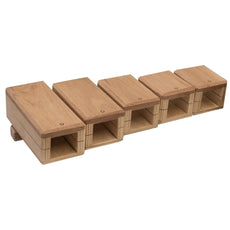 Blocks Temple Blocks - Set of 5 Oak