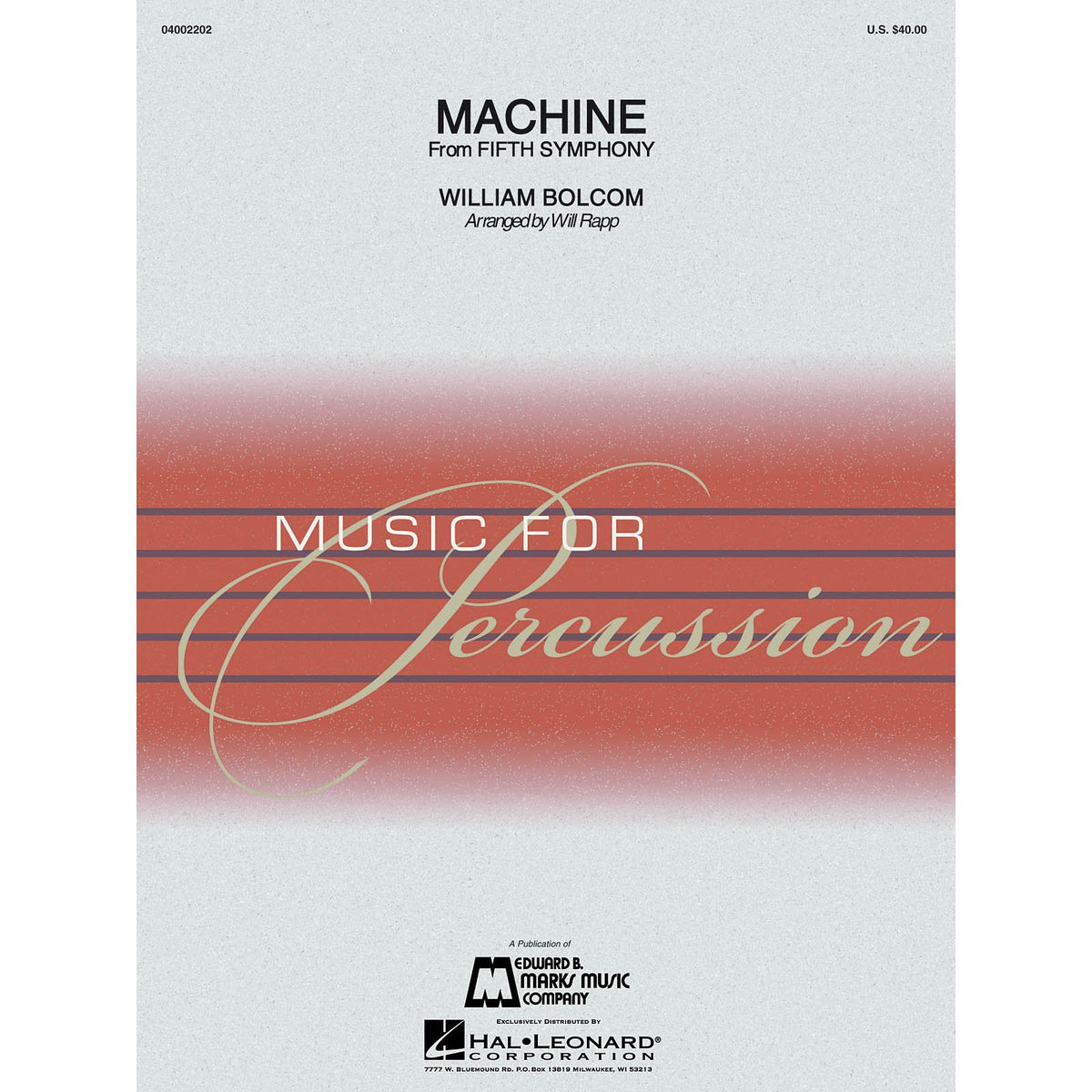 Bolcom-Machine (From Fifth Symphony) arr. Rapp (SP)-B/C/X/2M/5T/P