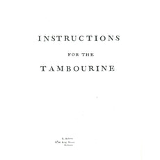 Bolton-Instructions for the Tambourine Book