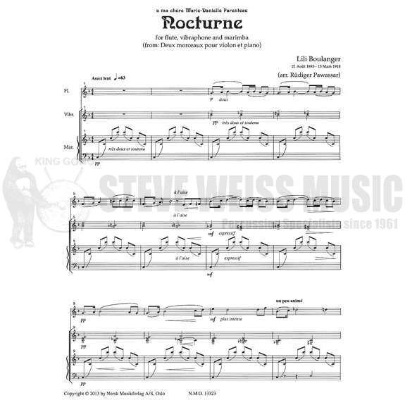 Boulanger-Nocturne arr. Pawassar (SP)-V/M/FL