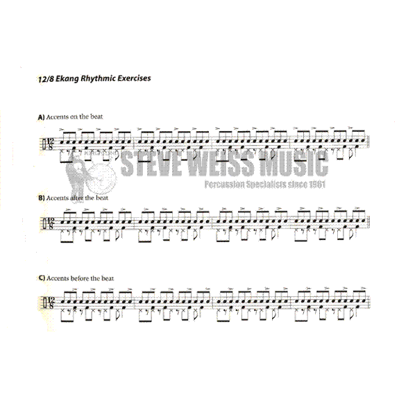 Bourdon-African Rhythms for Drumset (w/CD)