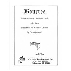 Bouree from Partita No 1 JS Bach Arranged by Gary Olmstead Cover Page