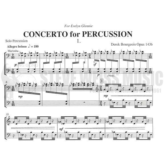 Bourgeois-Concerto for Percussion (SP) M/V/P/Band OS