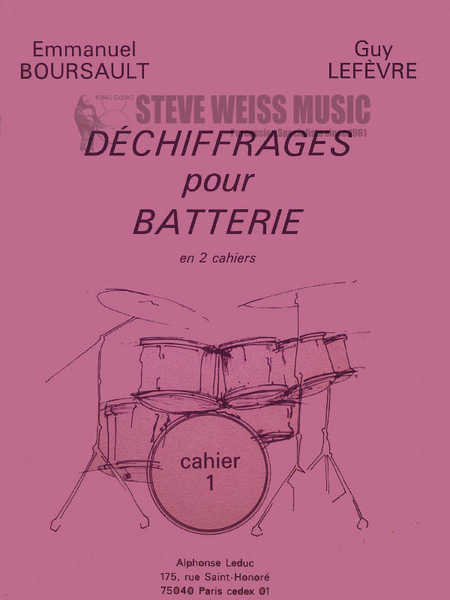 Boursault/Lefevre-Bk 1 Dechiffrages pour Batterie