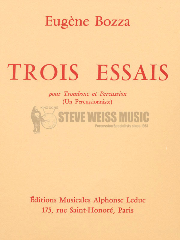 Bozza-Trois Essais (SP)-P/TN