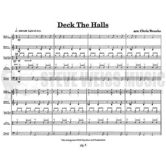 Brooks-Groovin' with Papa Noel (SP)-2 mallet inst./3T/P