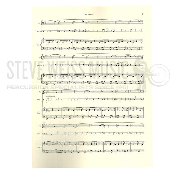 Broscious-Jabal al Qal'a I CELLO/2 PERC VERSION (SP)-V/M/ P/VC