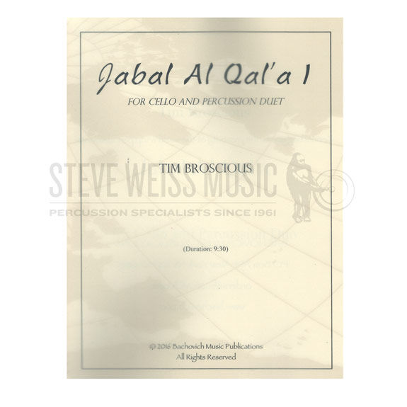 Broscious-Jabal al Qal'a I CELLO/2 PERC VERSION (SP)-V/M/ P/VC
