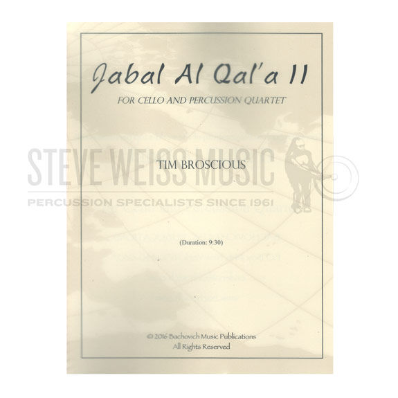 Broscious-Jabal al Qal'a II CELLO/4 PERC VERSION (SP)-V/M /P/VC