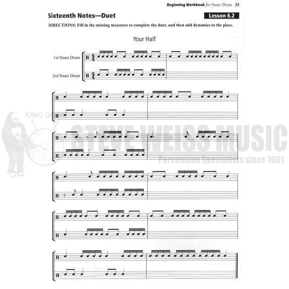 Brown-Alfred's Beginning Workbook for Snare Drum