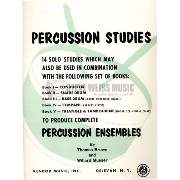 Brown, T.-Percussion Studies Bk. 2(P)-P/2T