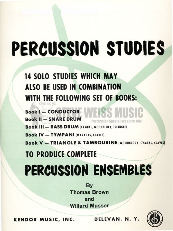 Brown, T.-Percussion Studies Bk. 4 (P)-P/2T