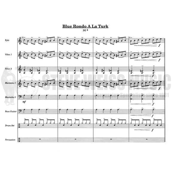 Brubeck-Blue Rondo a la Turk arr. Crockarell (SP)- 2V/X/2M/DS/P/BG