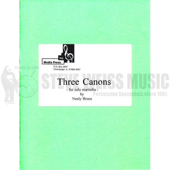 Bruce-Three Canons for solo marimba